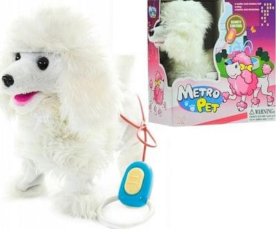Λούτρινο Ηλεκτρονικό Σκυλάκι / Metro Pet Puppy Electronic Dog(άσπρο ή ρόζ)