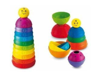 FISHER PRICE W4472 BRILLIANT BASICS STACK & ROLL CUPS (W4472)