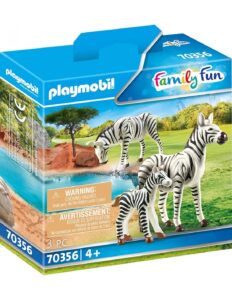 Playmobil Δύο Ζέβρες Με Το Μικρό Τους 70356