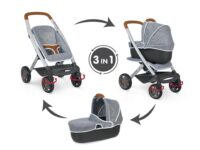 Smoby Mc And Q Pushchair And Pram Grey Καροτσι 3 Σε 1 (253104)
