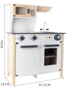 Ξύλινη Κουζίνα Μεγάλη Με Νιπτήρα (005.18026)