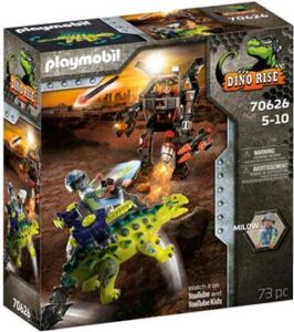  Playmobil Dino Rise Αγκυλόσαυρος Με Μαχητή Εναντίον Ρομπότ (70626) 