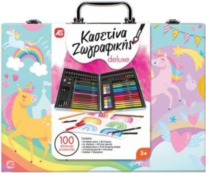 Μαθαίνω & Δημιουργώ Εργαστήριο Ζωγραφικής Deluxe 100Τμχ Μονόκερος (1038-11051)