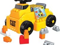 Mega Bloks CAT Build 'n Play Ride-On, Building Toys for Toddlers (HDJ29) MATTEL