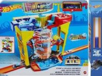 Παιχνιδολαμπάδα Hot Wheels Πίστα Πλυντήριο Χρωμοκεραυνών για 4+(GRW37)