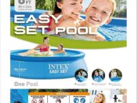 Intex Easy Set Πισίνα Φουσκωτή Φ244x61cm 244x244x61εκ.