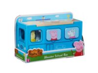 PEPPA PIG ΞΥΛΙΝΟ ΣΧΟΛΙΚΟ ΛΕΩΦΟΡΕΙΟ ΜΕ ΣΧΗΜΑΤΑ (PPC74000)
