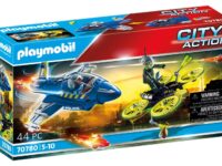 Playmobil City Action Καταδίωξη drone από Αστυνομικό Τζετ (70780)
