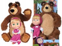 Simba Masha & The Bear Σετ Λούτρινη Αρκούδα 43cm & Κούκλα 23cm (109301016)