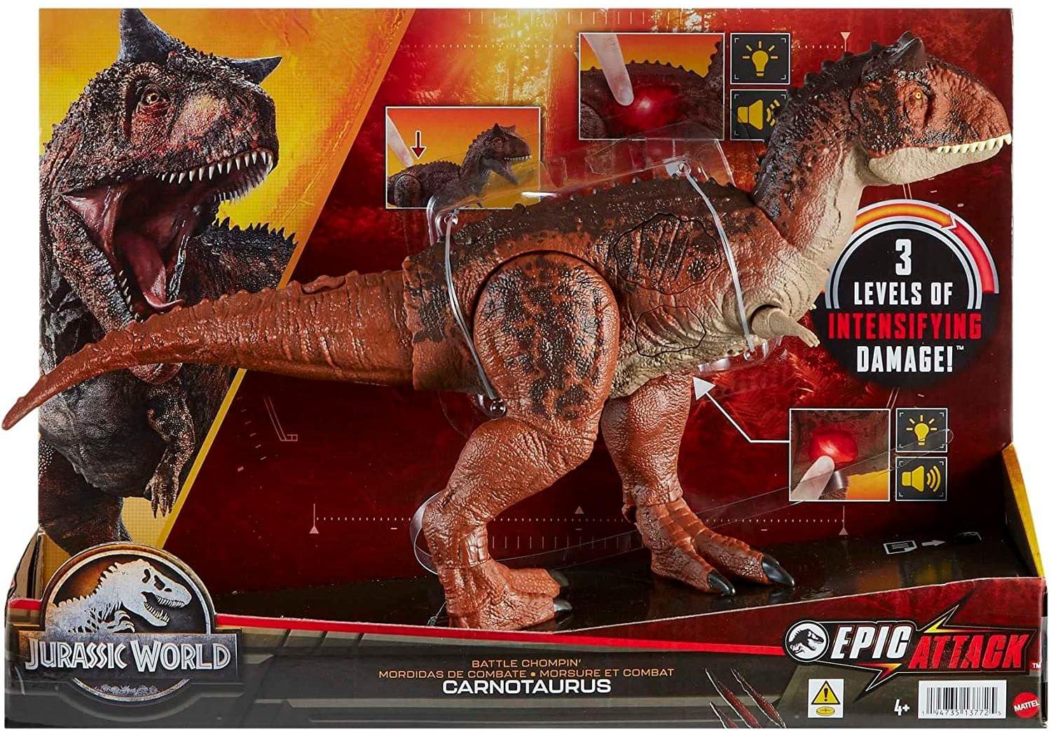 Jurassic World Epic Attack Battle Chompin' Carnotaurus (HND19)