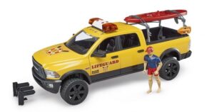 Bruder Φορτηγάκι Αγροτικό Ram Με Ναυαγοσώστη Και Σανίδα (02506)