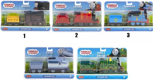 FISHER PRICE - THOMAS & FRIENDS ΜΗΧΑΝΟΚΙΝΗΤΑ ΤΡΕΝΑ ΜΕ ΒΑΓΟΝΙ 5 ΣΧΕΔΙΑ(HFX96)