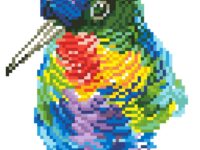 Diamond Dotz Diamond Art Kit 8.7"X10.6"-Rainbow Feathers -DD5056