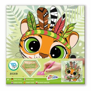 Craft set Diamond Painting Canvas - Tiger(094649)