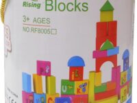 Zita Toys Ξύλινα Τουβλάκια για 3+ Ετών 50τμχ (008.8004RF)