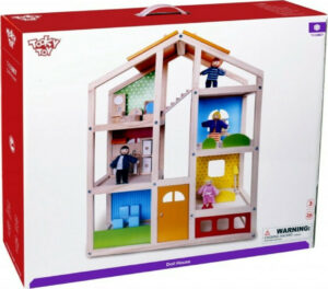 Ξύλινο Κουκλόσπιτο με Αξεσουάρ TOOKY TOY TKB86