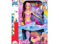 Παιχνιδολαμπάδα Barbie A Touch of Magic Κούκλα Γοργόνα Μαγική Μεταμόρφωση (HRP97)