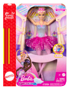 Παιχνιδολαμπάδα Barbie Κούκλα Dreamtopia Magic Light Ballerina για 3+ Ετών