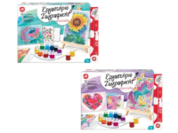 Λαμπάδα Εργαστήριο Ζωγραφικής Χρώματα Ακουαρέλας Σετ Ζωγραφικής Με Ξύλινο Καβαλέτο Για 7+ Χρονών