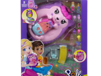 POLLY POCKET ΜΙΝΙ ΤΡΕΝΤΙ ΤΣΑΝΤΑΚΙ - HEDGEHOG MOM & BABY (JBJ91)