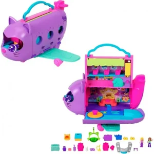 Polly Pocket Mini-Αεροπλάνο Γατάκι (HWP19)
