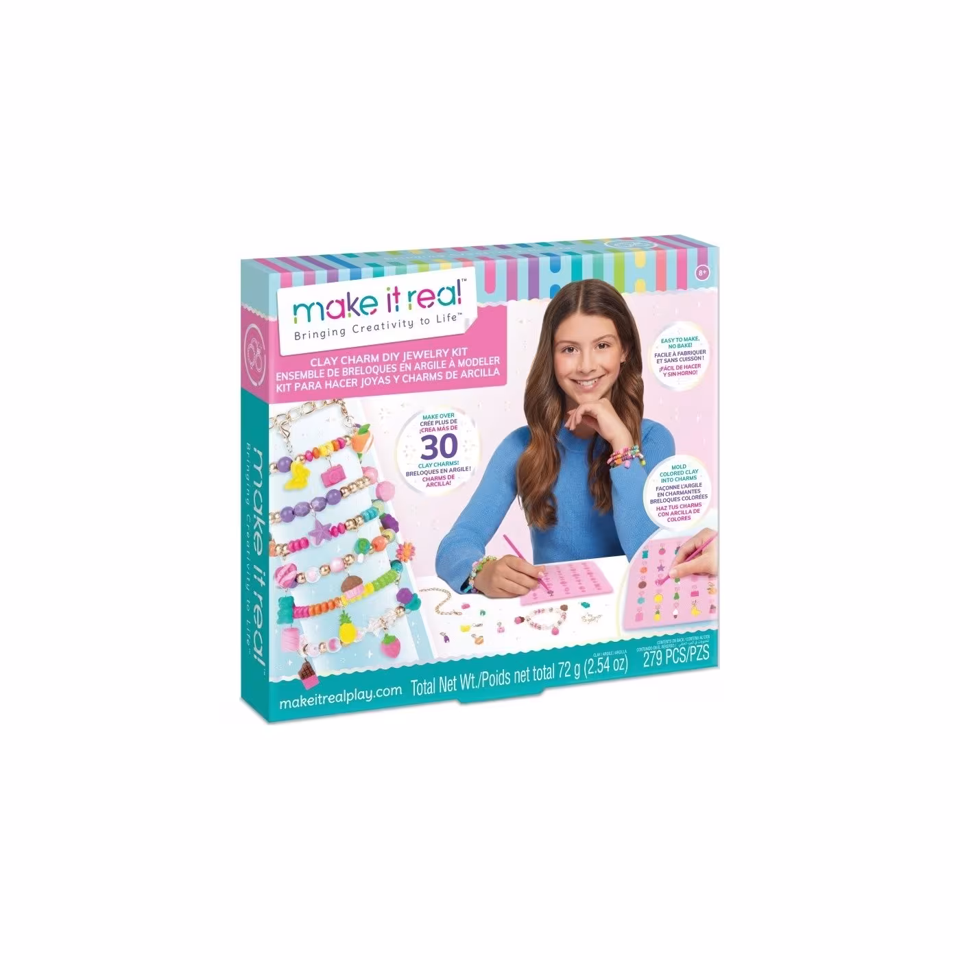 Make It Real Jewerly Clay Charm DIY Jewelry Kit (1422)