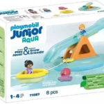Playmobil Junior: Νησάκι με Νερό & Τραμπάλα & Βαρκούλα για 12+ Μηνών (71687)