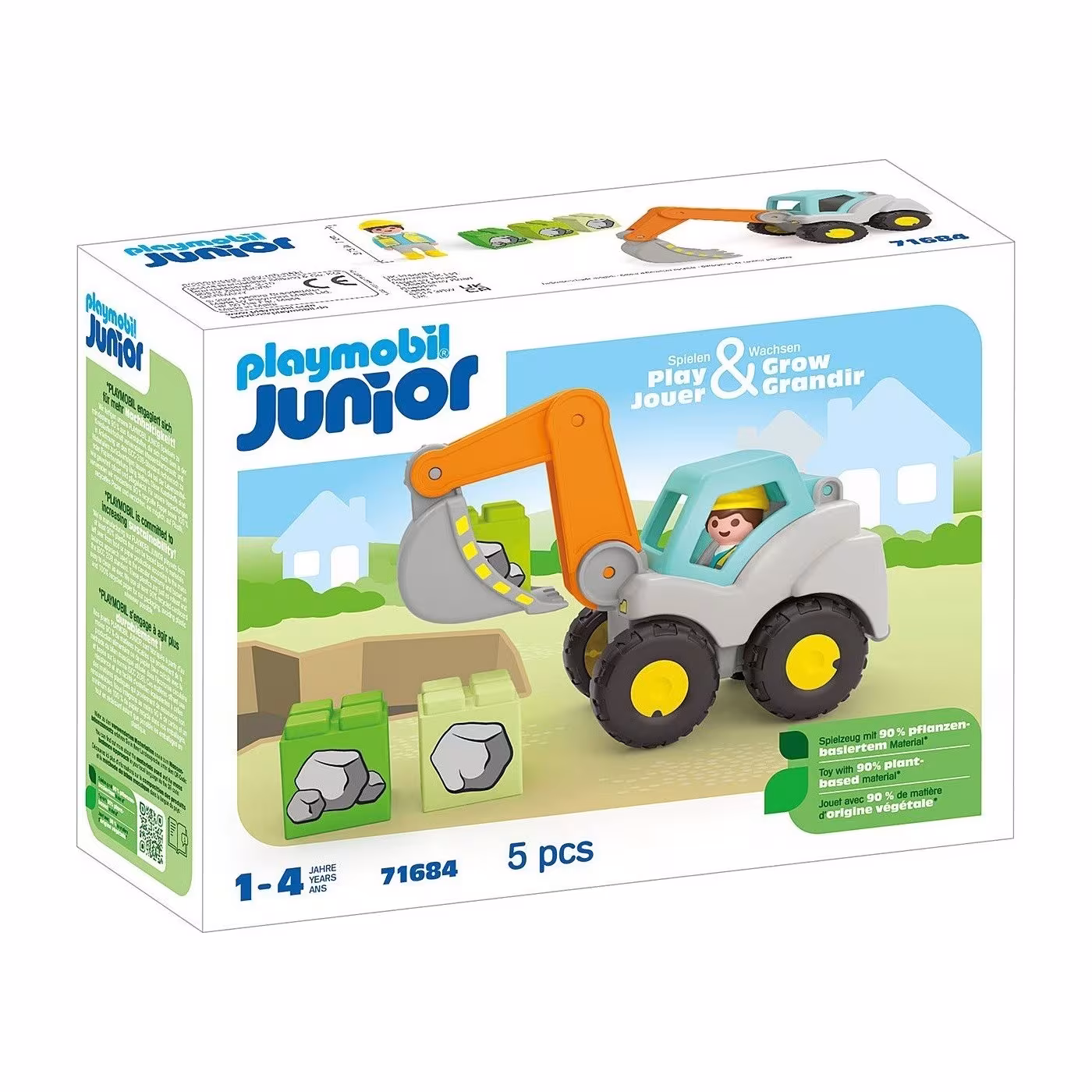 Playmobil Junior: Φορτωτής Εκσκαφέας (71684)